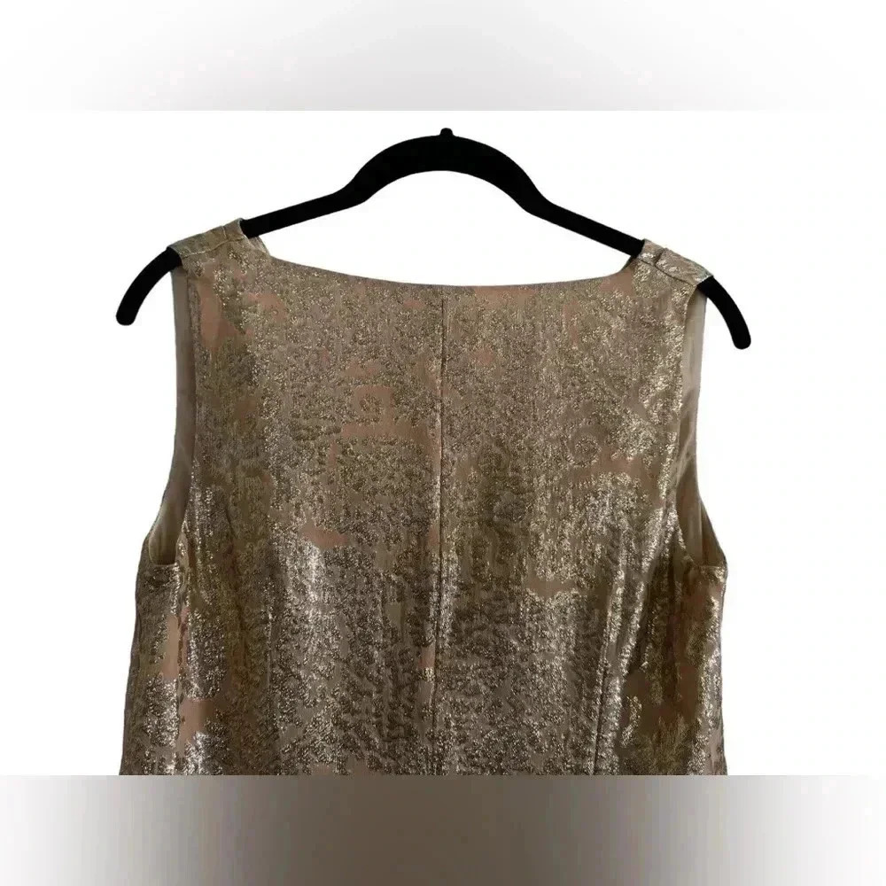 J Crew Silk and Metallic Sleeveless Top Size 2 - Picture 11 of 16